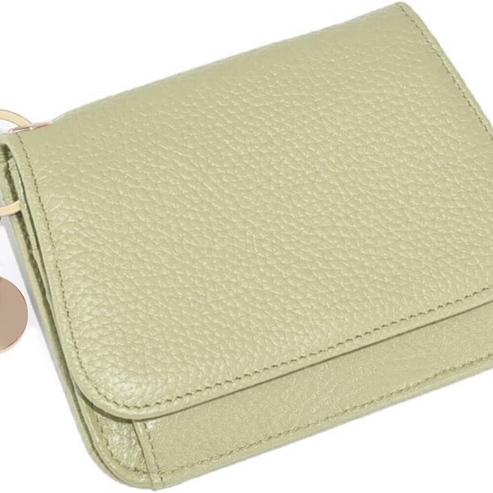 Women's RFID Blocking Leather Wallet Small Coin Purse Compact Organizer